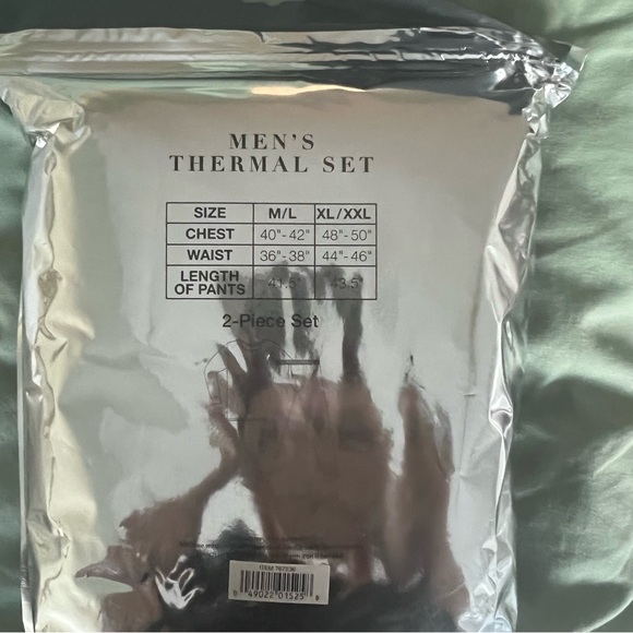 West Loop Men's Black Thermal Set. New in package.  XL/XXL - Picture 4 of 4